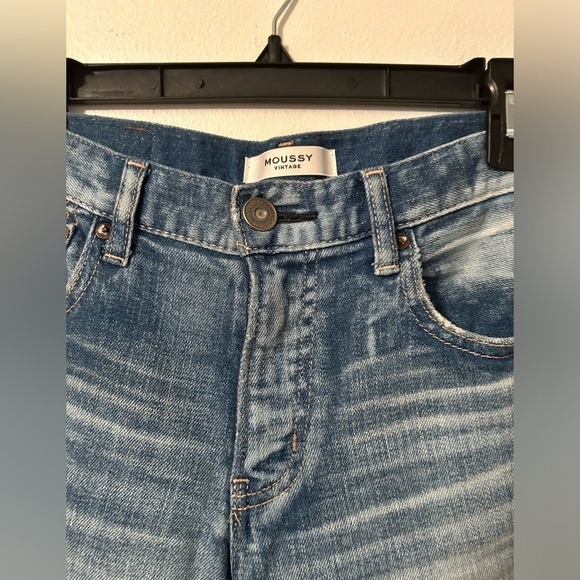 Moussy Vintage Li Howa Jeans 27 Distressed Stretch Light Wash Japan - Picture 3 of 16
